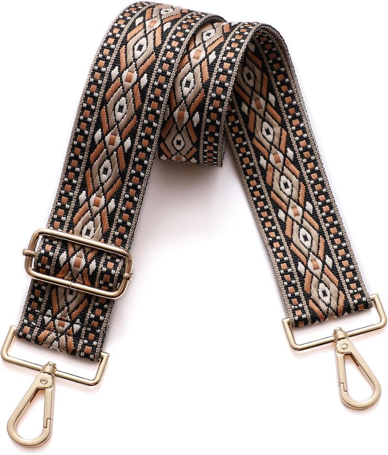 S-Jacorry Purse Strap Replacement Crossbody Wide Shoulder Strap Adjustable Canvas Straps Handbag Strap Replacement Belts - Image 1